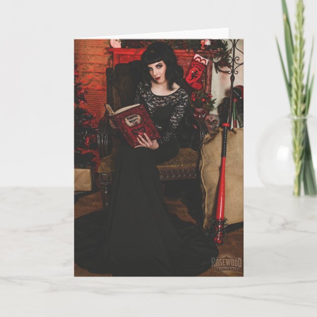 PNW Krampus Folded Holiday Card (Front)