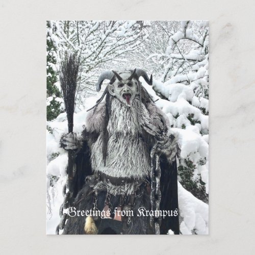 PNW Krampus Postcard