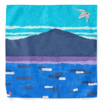 Pnw  Pacific Northwest  Abstract Puget Sound Bandana by BlessHue at Zazzle