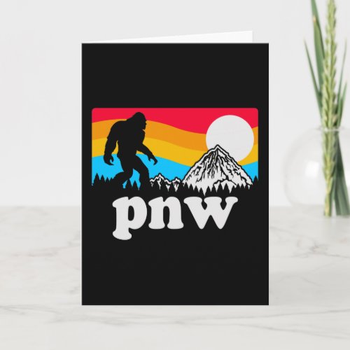 PNW Pacific Northwest Bigfoot Card