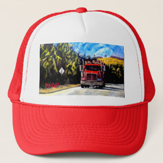 PNW Red Trucker Hat- The Logging Truck Trucker Hat