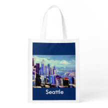 PNW Reusable Grocery Bag- Seattle
