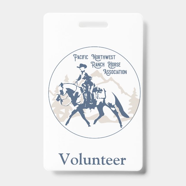 pnwrha volunteer badge (Front)