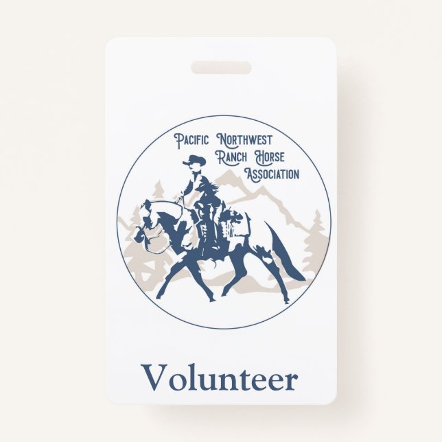 pnwrha volunteer badge (Front)