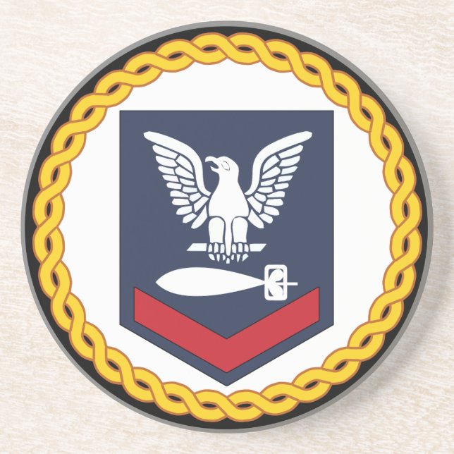 PO3 Torpedoman Drink Coaster (Front)