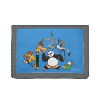 Po And The Furious Five Trifold Wallet by kungfupanda at Zazzle