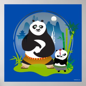 Po Ping And Bao Pose Poster by kungfupanda at Zazzle