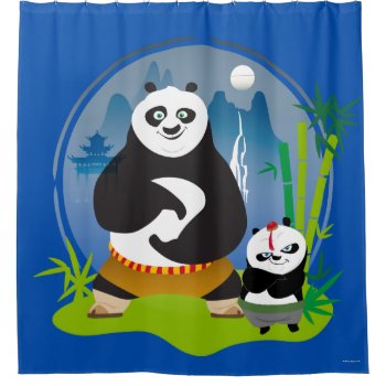 Po Ping And Bao Pose Shower Curtain by kungfupanda at Zazzle