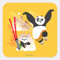 Po Ping and Bao Square Sticker