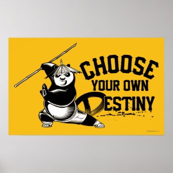 Po Ping - Choose Your Own Destiny Poster by kungfupanda at Zazzle