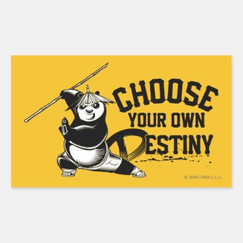 Po Ping - Choose Your Own Destiny Rectangular Sticker by kungfupanda at Zazzle