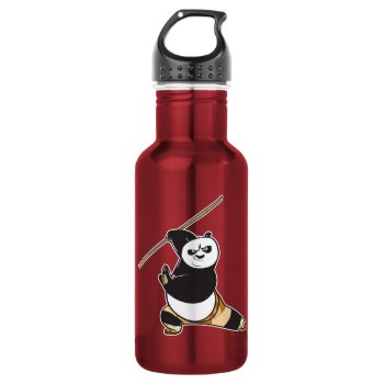 Po Ping Dragon Warrior Stainless Steel Water Bottle by kungfupanda at Zazzle
