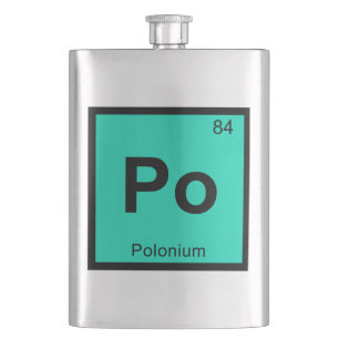 Po - Polonium Chemistry Periodic Table Symbol Flask