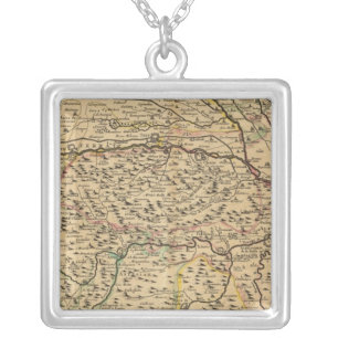 Po River Valley in Italy Silver Plated Necklace
