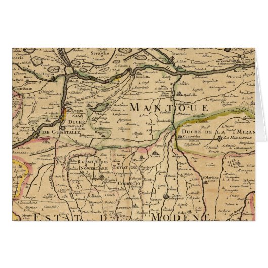 Po River Valley map Cards (Front Horizontal)