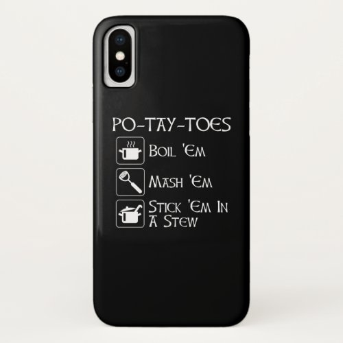 Po_Tay_Toes iPhone X Case