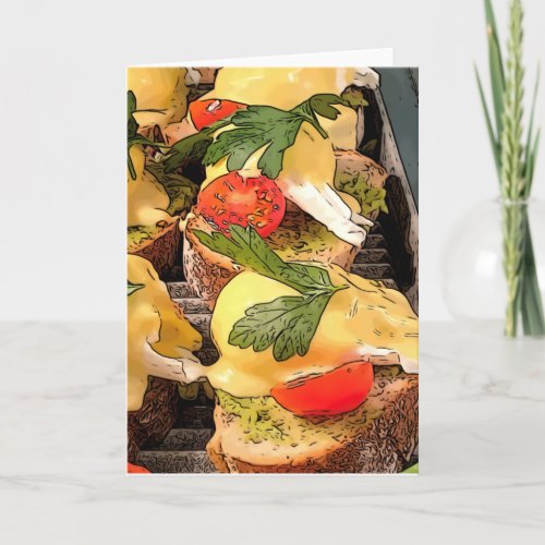 Poached Eggs with Avocado on Toast Card