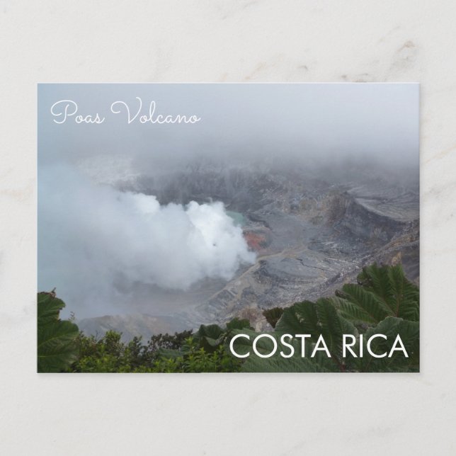 Poas Volcano, Costa Rica Postcard (Front)