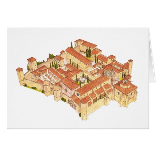 Poblet Monastery. Catalonia Spain Cards (Front Horizontal)