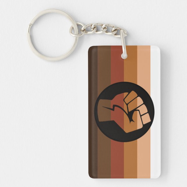 POC Pride Flag Keychain (Front)