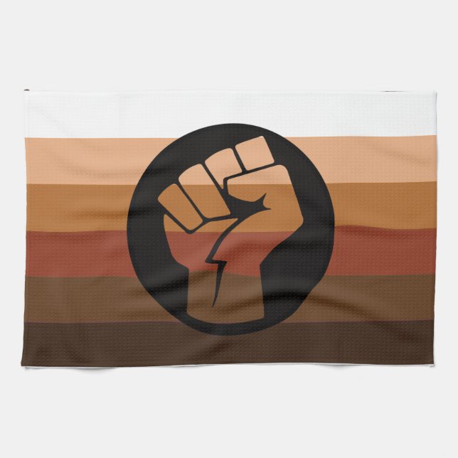 POC Pride Flag Kitchen Towel (Horizontal)