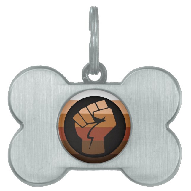 POC Pride Flag Pet ID Tag (Front)