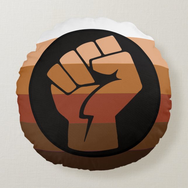 POC Pride Flag Round Pillow (Front)