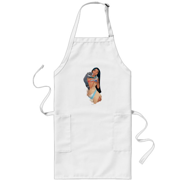 Pocahontas and Meeko Long Apron (Front)