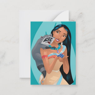 Pocahontas and Meeko Valentine Note Card