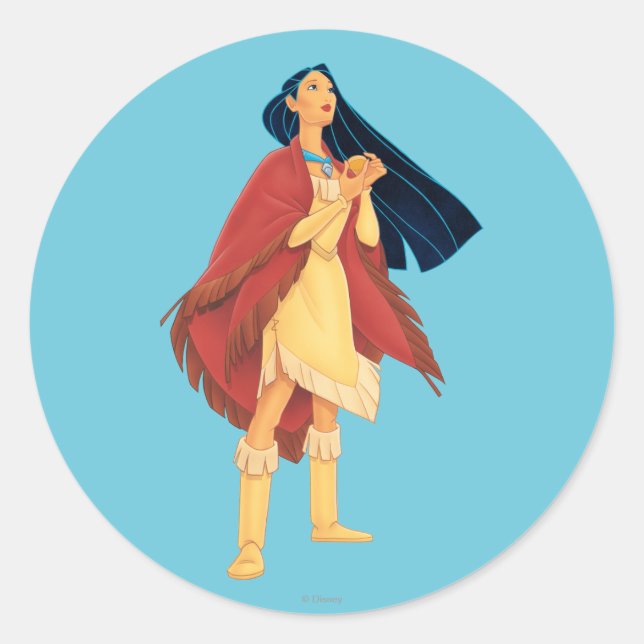 Pocahontas Cape Classic Round Sticker (Front)