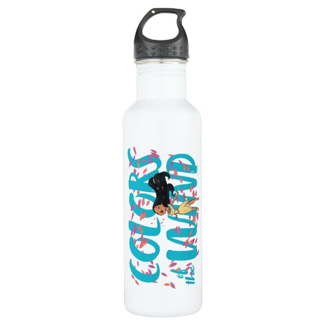 Pocahontas | Colors of the Wind Stainless Steel Water Bottle (Front)