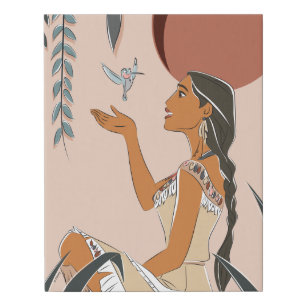 Pocahontas & Flit Captured Moment Faux Canvas Print