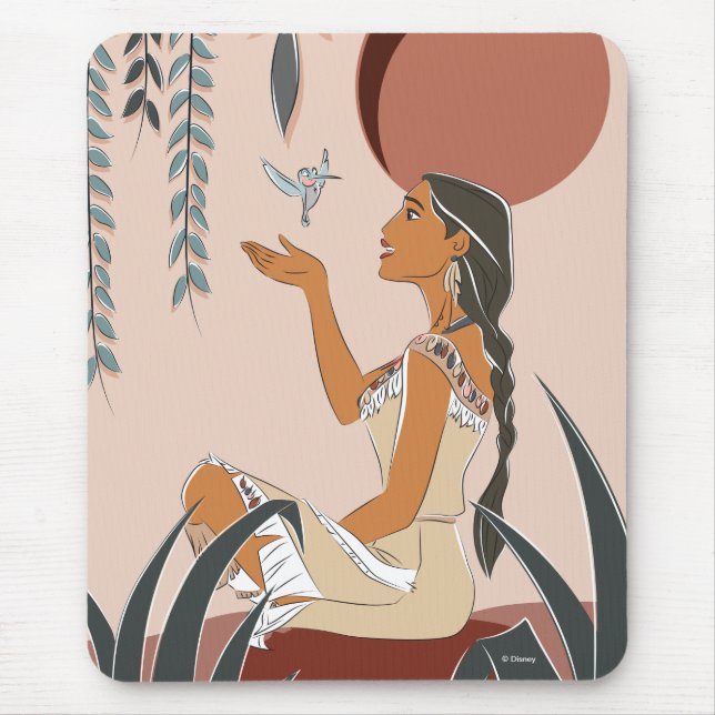Pocahontas & Flit Captured Moment Mouse Pad (Front)