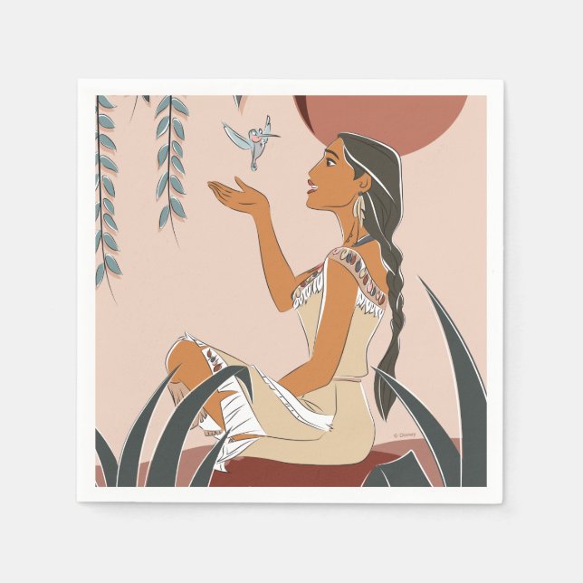 Pocahontas & Flit Captured Moment Napkins (Front)