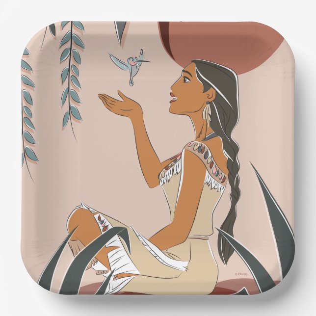 Pocahontas & Flit Captured Moment Paper Plates (Front)
