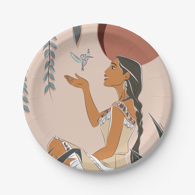 Pocahontas & Flit Captured Moment Paper Plates (Front)