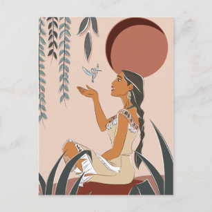 Pocahontas & Flit Captured Moment Postcard