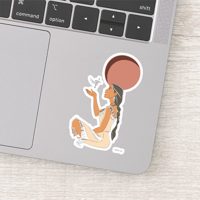 Pocahontas & Flit Captured Moment Sticker (Detail)