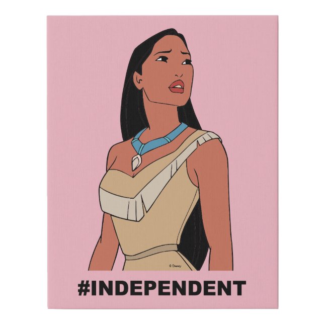 Pocahontas | #Independent Faux Canvas Print (Front)