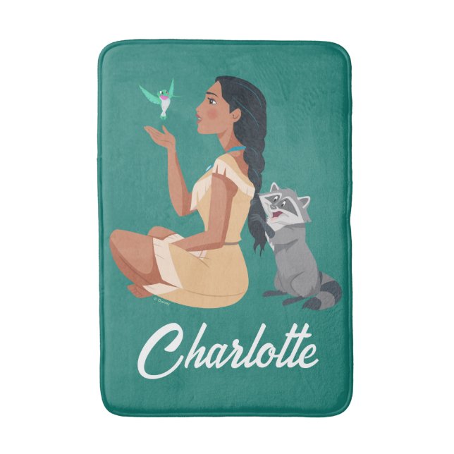 Pocahontas & Pals Forest Friendship Bath Mat (Front Vertical)