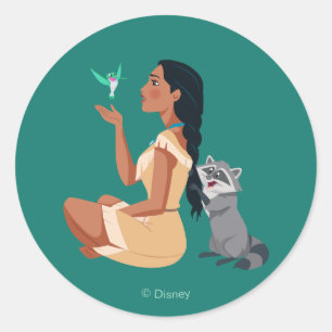 Pocahontas & Pals Forest Friendship Classic Round Sticker