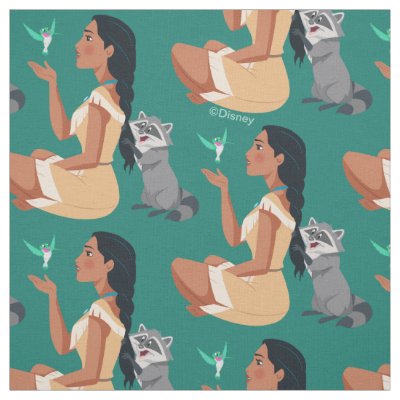 Pocahontas &amp; Pals Forest Friendship Fabric
