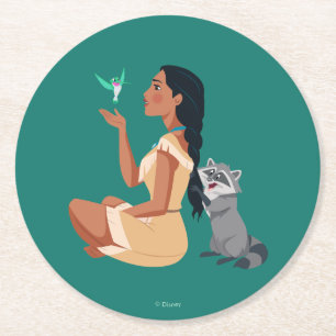 Pocahontas & Pals Forest Friendship Round Paper Coaster