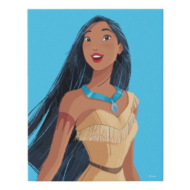 Pocahontas Spirit of the Wind Faux Canvas Print (Front)