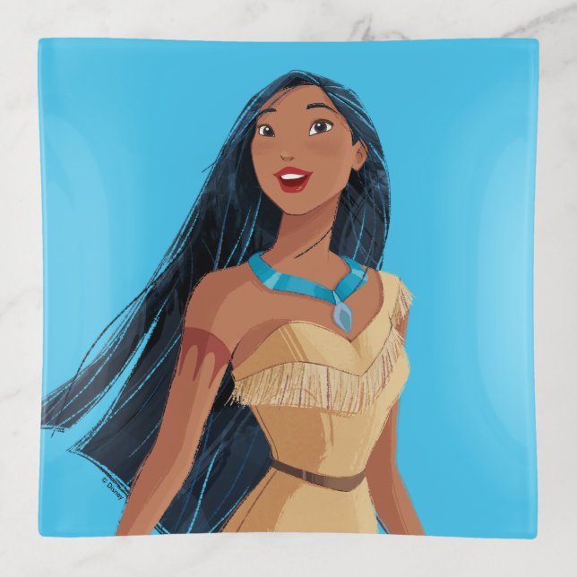 Pocahontas Spirit of the Wind Trinket Tray (Front)
