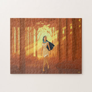 Pocahontas Walking Through The Woods Jigsaw Puzzle