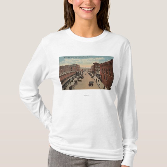 Pocatello, ID - View of E. Center T-Shirt (Front)