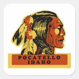 Pocatello Idaho Square Sticker