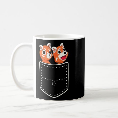 Pocket Animal Wildlife Forest Chinese Red Panda  Coffee Mug