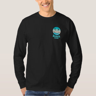 Pocket Beach Mode Smiling Face Summer Happy Smile  T-Shirt